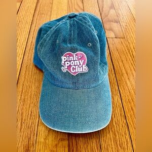 Chappell Roan Pink Pony Club Denim Baseball Cap